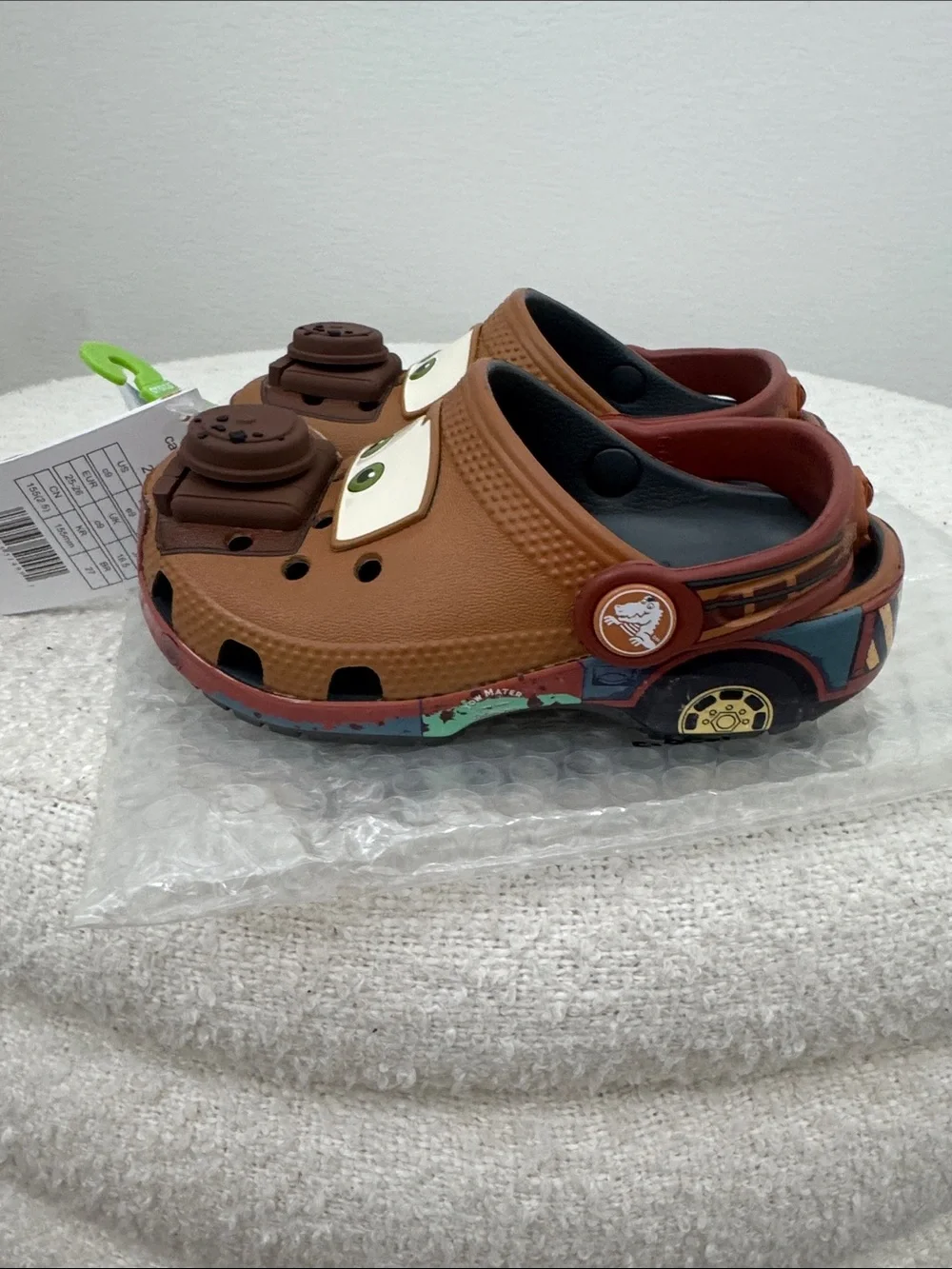 NWT CROCS Disney Cars Mater classic clog